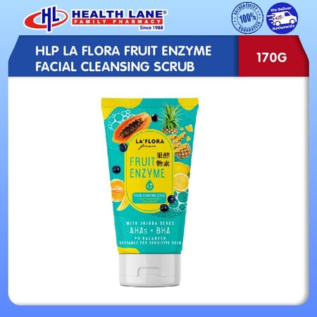 HLP LA FLORA FRUIT ENZYME FACIAL CLEANSING SCRUB (170G)